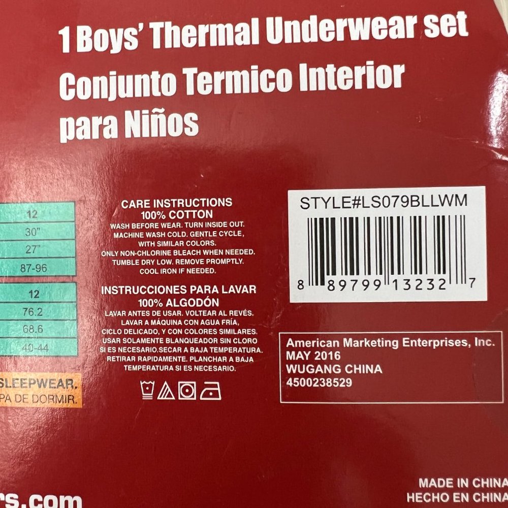 Star Wars Boys' Thermal Underwear Set Black Size 6 - Picture 4 of 5